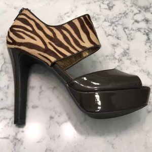 BCBGeneration Brown/Tan Platform Shoes 6.5M